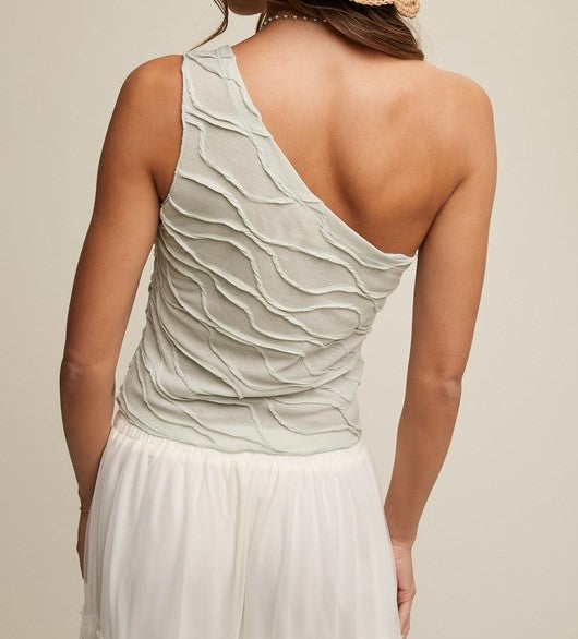 quinn one shoulder tank