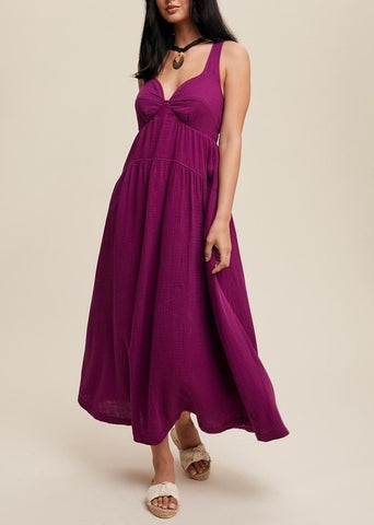 kalob magenta dress