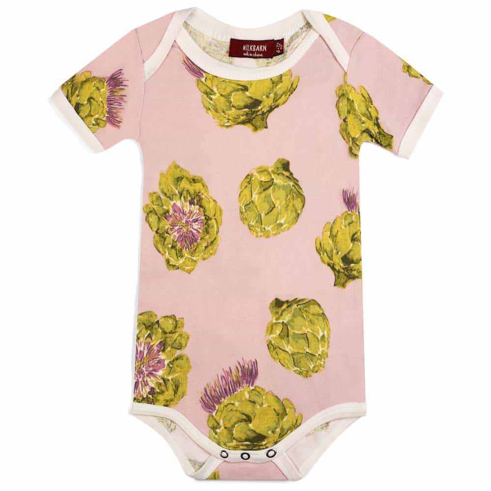 artichoke baby onesie