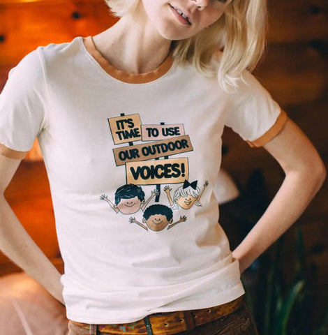 outside voices women's tee