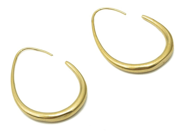 symmetry gold hoops