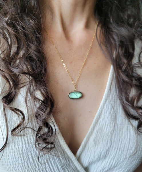 labradorite necklace