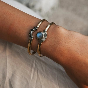 "be open" moonstone sterling cuff