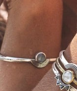 "be open" moonstone sterling cuff