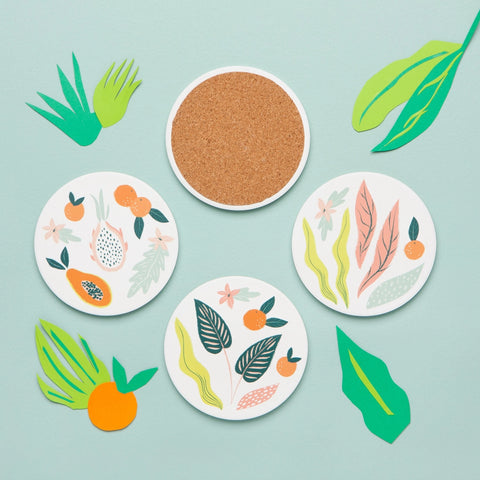 fruitful set coasters