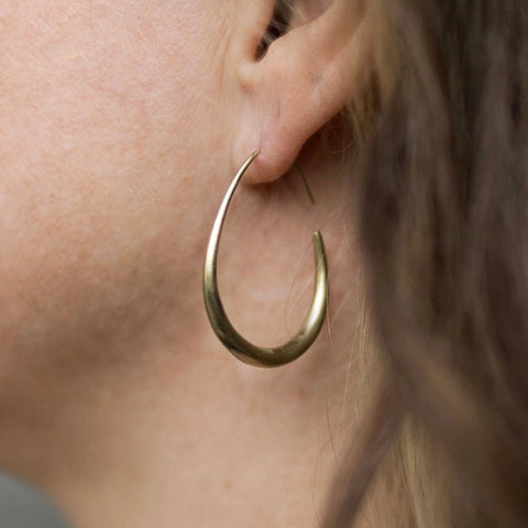 symmetry gold hoops